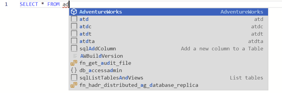 Azure Data Studio Intellisense Grant Fritchey